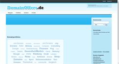 Desktop Screenshot of domainoffers.de