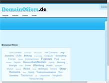 Tablet Screenshot of domainoffers.de